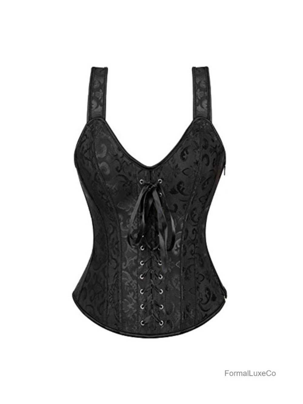 Women's Overbust Corset Top Lace Up Back Waist Training Bustier